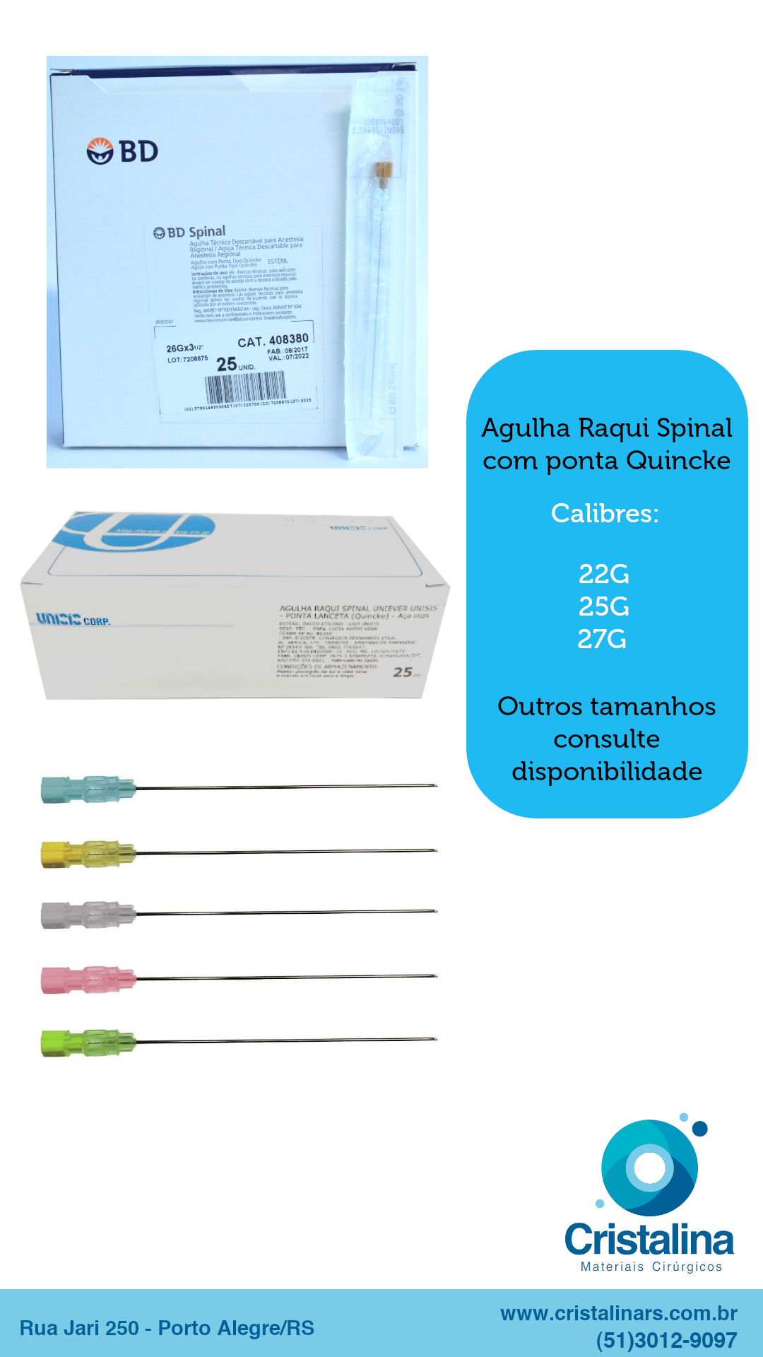 agulha spinal, agulha raquidiana, agulha raqui, agulha tuohy 