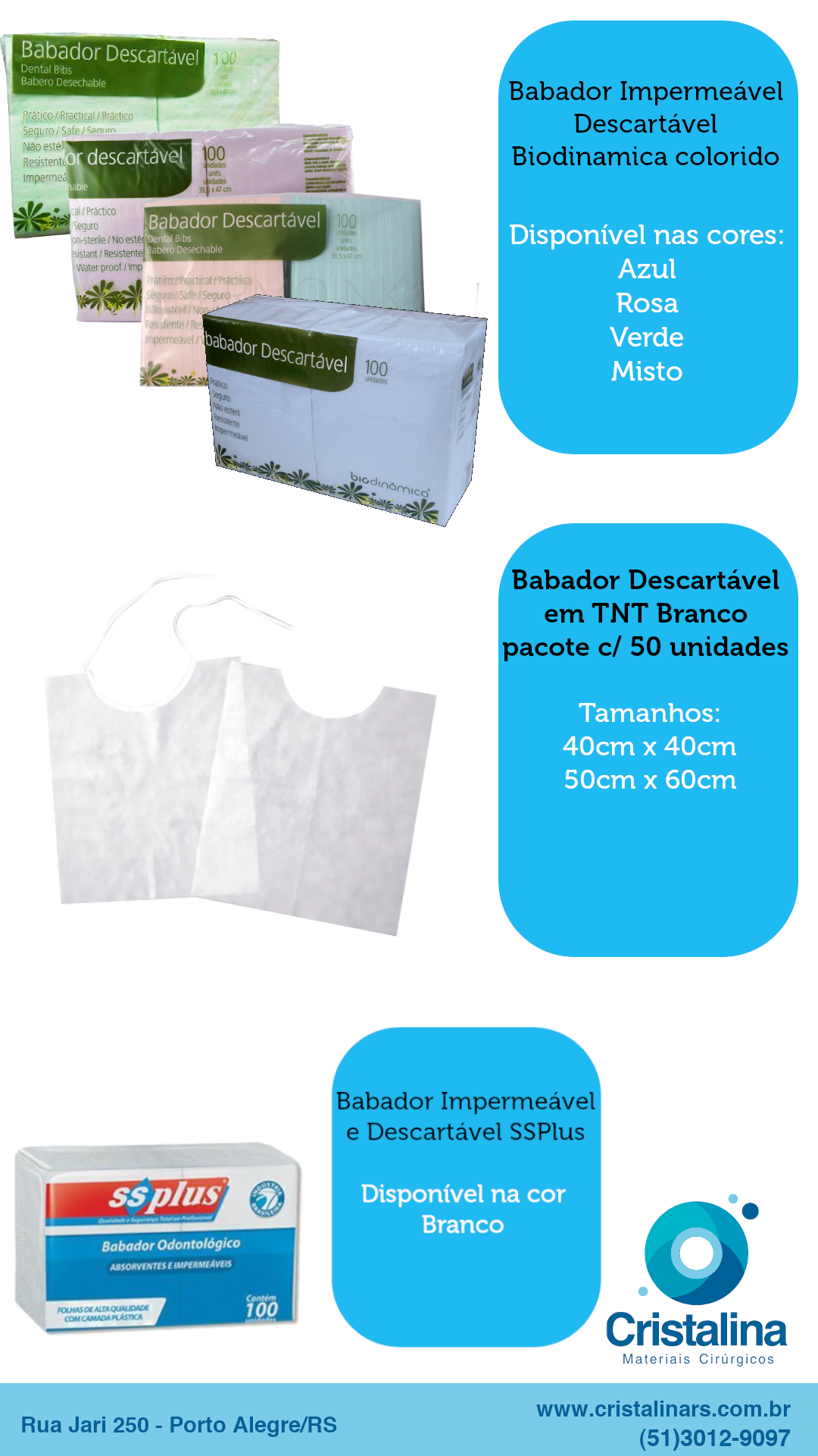 Babador tnt, babador impermeável